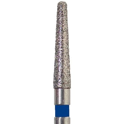 Meisinger Singles Disposable Diamond Bur, FG, Modified Flat End Taper, 1.8mm, Medium Grit, Blue Ring, 25/Pk, #0818.4M thumbnail 5