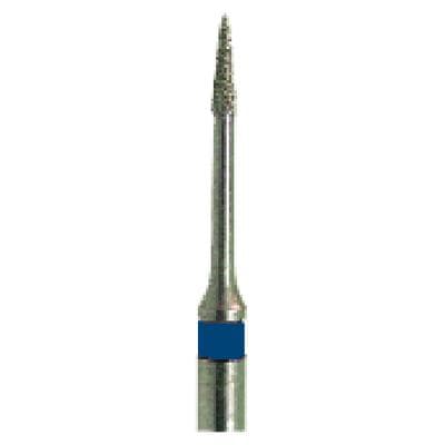 Meisinger Singles Disposable Diamond Bur FG, Needle 1310.3M, Medium Grit, 0.8mm Diameter, 3.0mm Length, Blue Ring, Sterile, 25/Pkg thumbnail 5