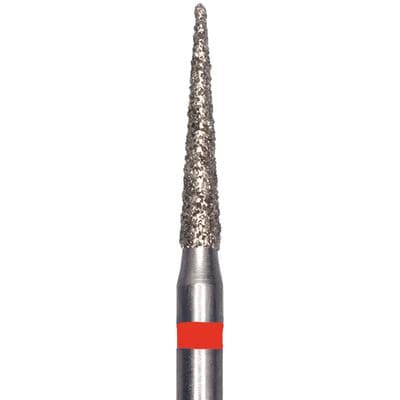 Meisinger Single-Use Sterile Diamond Bur, Friction Grip, Needle, Fine, 1.4 mm, Red, 25/Pk, 1314.8F thumbnail 14