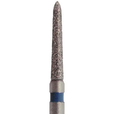 Meisinger FG Single-Use Diamond Bur, Pointed Taper, Medium Grit, 1.4mm Diameter, 8.0mm Length, Blue Ring, #1714.8M, 25/Bx thumbnail 5