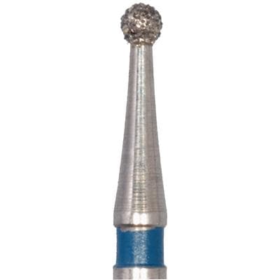 Meisinger Singles Disposable Diamond Bur FG Round 0112M, Medium Grit, 1.2mm, Blue Ring, Sterile, 25/Bx thumbnail 15