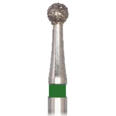 Meisinger Singles Disposable Diamond Bur, FG, Round, #0118C, 1.8 mm, Coarse, Green, 25/Pk thumbnail 15