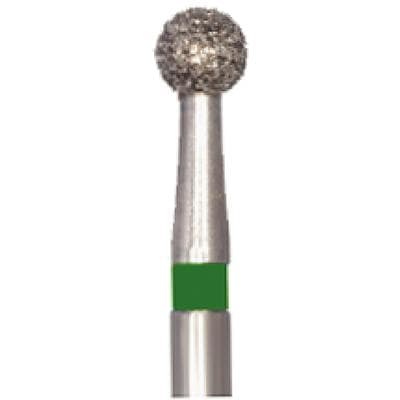 Meisinger Single-Use Sterile Diamond Burs, FG, Round, #0123C, 2.3 mm, Coarse, Green, 25/Pk thumbnail 15