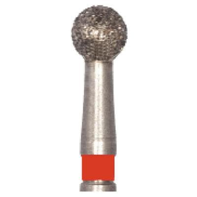 Meisinger Single-Use Sterile Diamond Bur, Friction Grip, Round, #0123F, 2.3 mm, Fine, Red, 25/Pk thumbnail 16