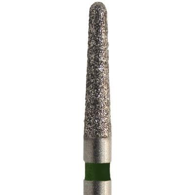 Meisinger Singles Disposable Diamond Bur FG, Round End Taper #1112.7C, Coarse, 1.2mm Diameter, 7.0mm Length, Green Ring, Sterile, 25/Bx thumbnail 13