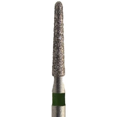 Meisinger Single-Use Sterile Diamond Bur, Friction Grip, Tapered Round End, #1114.8C, 1.4 mm Head Diameter, 8.0 mm Length, Coarse, Green, 25/Pk thumbnail 15