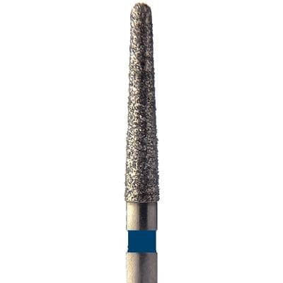 Meisinger Singles Disposable Diamond Bur, FG, Round-End Tapered Fissure, Medium Grit, Blue Ring, 1.4 mm Diameter, 8.0 mm Length, #1114.8M, 25/Pack thumbnail 5