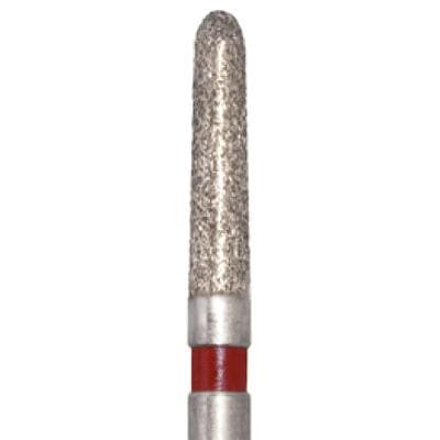 Meisinger Single-Use Sterile Diamond Burs, FG, Tapered Round End, #1118.7F, 1.8 mm, Fine, Red, 25/Pk thumbnail 14