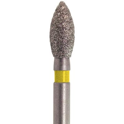 Meisinger Single-Use Sterile Diamond Burs, FG, Pointed Football, #3923VF, 2.3 mm, Extra Fine, Yellow, 25/Pk thumbnail 7