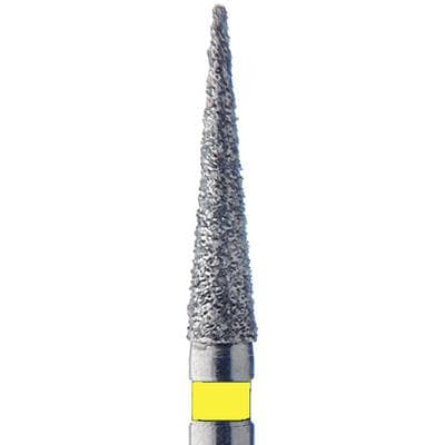 Meisinger FG Single-Use Diamonds, Extra Fine, #3314.8VF, Pointed Needle, 1.4mm Diameter, 8.0mm Length, Yellow, 25/Pk thumbnail 13