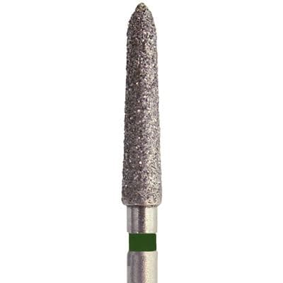 Meisinger Singles Disposable Diamond Bur FG, Long Pointed Taper, Super Coarse, 1.8mm Diameter, 10mm Length, #1718.10C, 25/Bx thumbnail 5