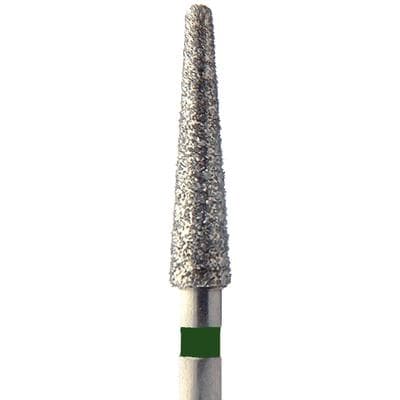 Meisinger Singles Disposable Diamond Bur, Friction Grip, Round End Taper, 1116.10C, 1.6 mm Head, Coarse, Green, 25/Pk thumbnail 15