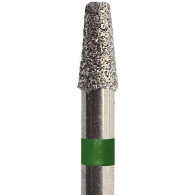 Meisinger Single-Use Sterile Diamond Bur, FG, Tapered Round Edge, #0818.8C, 1.8 mm, Extra Coarse, Black, 25/Pk thumbnail 15