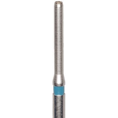 Meisinger Singles Disposable Diamond Bur FG, End Cutting Cylinder, 1.2mm, Medium, Blue Ring, 25/Pkg, #5012M thumbnail 5