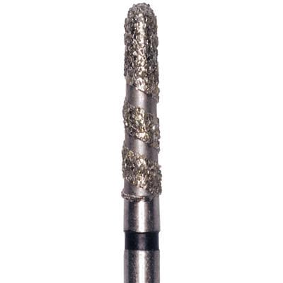 Meisinger Singles Disposable Diamond Bur, FG, Spiral Round End Taper, #8114.8C, 1.4mm, Coarse (Green), 25/Pack thumbnail 4