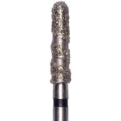Meisinger Singles Disposable Diamond Bur FG, Spiral Round End Taper, Coarse (Green), 1.8mm, #8118.7C, 25/Pack thumbnail 4