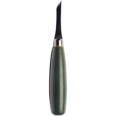 Buffalo Dental Vulcanite Chisel, Single End, Design #20, Wood Handle, Green Line Enameled, Steel Tip, 1/Pkg thumbnail 2
