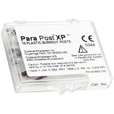 Coltene Whaledent ParaPost XP Plastic Lab Burnout Post, Size 5 (Red), 0.050" (1.25mm), 10/Pk, P751-5 thumbnail 11