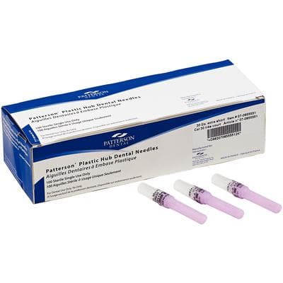 Patterson® Disposable Plastic Hub Needles, 30 Gauge Extra-Short, Purple, 10 mm, 100/Box thumbnail 2