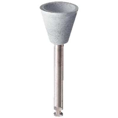 Alpen Universal Composite and Ceramic Polisher, Fine Grit, Wide Cup, RA (Right Angle) Shank, Light Gray, 5/Pkg, 230215RA thumbnail 5