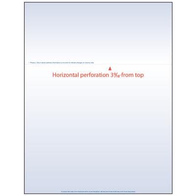 Laser Statement Paper, 8-1/2" W x 11" H, Blue Design, 500/Pkg thumbnail 2