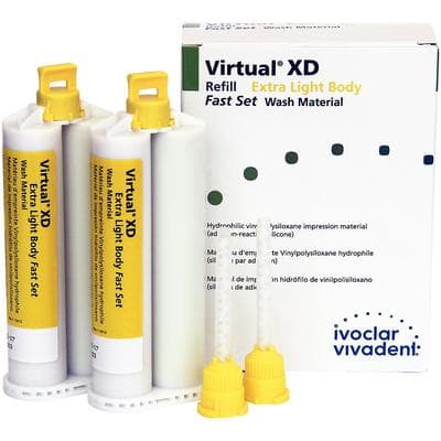 Virtual XD Extra Light Body Fast Set VPS Impression Material Refill, 2 x 50 mL Cartridges, Mint Scent, 646467 thumbnail 8
