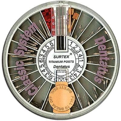 Dentatus Surtex Classic Titanium Post Starter Kit, Assorted Sizes, 60 Posts with Reamers and Keys, TST-60 thumbnail 10