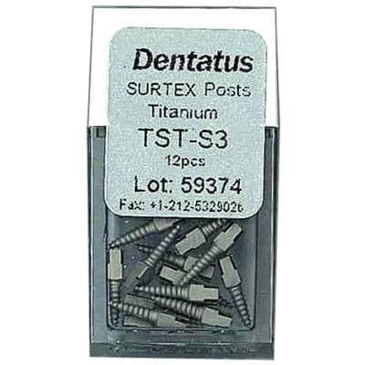 Dentatus Surtex Classic Surface-Treated Titanium Post Refill, Size S3, Diameter 1.35 mm, Length 7.8 mm, 12/Pkg, TST-S3 thumbnail 7