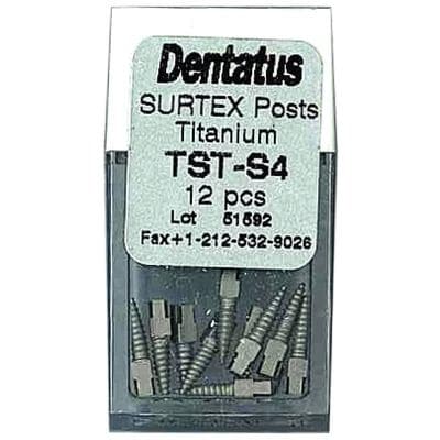 Dentatus Surtex Classic Surface-Treated Titanium Post Refill, Short, 1.50 mm Diameter, 7.8 mm Length, 12/Pkg, TST-S4 thumbnail 7