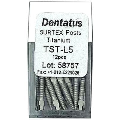 Dentatus Surtex Classic Surface-Treated Titanium Post Refill, Long (L5), 1.65 mm x 11.8 mm, 12/Pkg, TST-L5 thumbnail 9