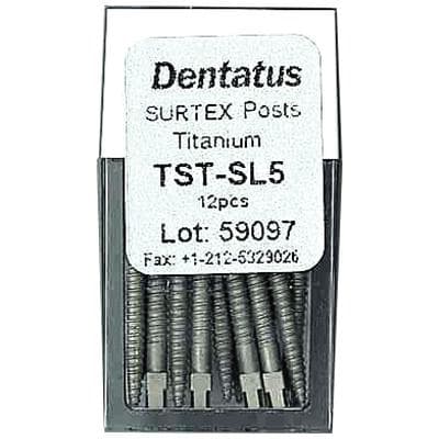Dentatus Surtex Classic Surface-Treated Titanium Post Refill, Super Long, 1.65 mm Diameter, 17 mm Length, 12/Pkg, TST-SL5 thumbnail 6