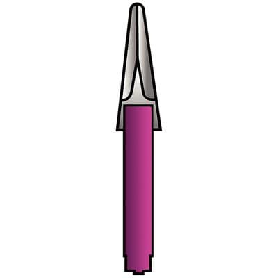 #15 Diamond Lamineer Knife Edge Violet, 15 Micron, Short Tips, Pack of 2, LTA-S15/2 thumbnail 4