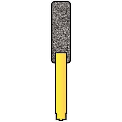 Profin Diamond Tips Paddle, 50 Micron, Yellow, Reciprocating, 2/Pk - Profin Diamond Tips Paddle - Image 1