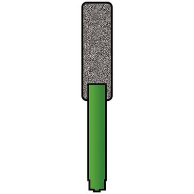 Dentatus Profin Lamineer Diamond Reciprocating Tips, Paddle Safe Side, 100 Micron, Green, 2/Pkg - Profin Diamond Tips Paddle - Image 1