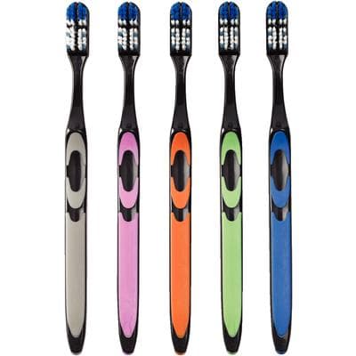 Patterson 38 Tuft Quad Flex Toothbrush, Soft, Assorted Colors, 72/Pkg thumbnail 2