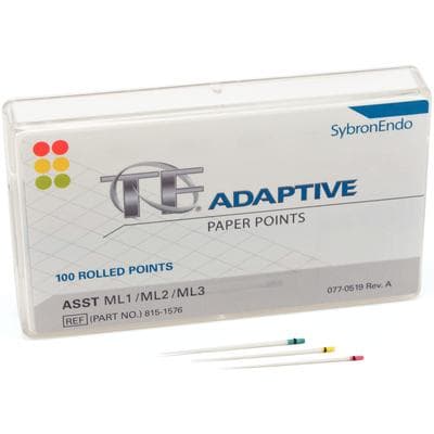 Kerr TF Adaptive Paper Points, Assorted Medium/Large ML1/ML2/ML3, 100/Pk, 815-1576 thumbnail 14