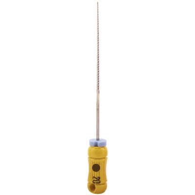 Kerr (SybronEndo) Hedstrom Endodontic Files, Stainless Steel, Size #20, 30mm, Yellow, 6/Pack, 12817 thumbnail 9