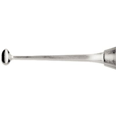 Nordent Double-End Burnisher #28/#29, Small Egg & Football Tips, Standard Handle, Stainless Steel, 1/Pkg thumbnail 4