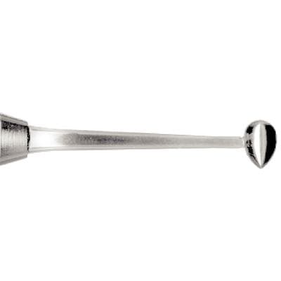 Nordent Double-End Burnisher #28/#29, Small Egg & Football Tips, Standard Handle, Stainless Steel, 1/Pkg thumbnail 5