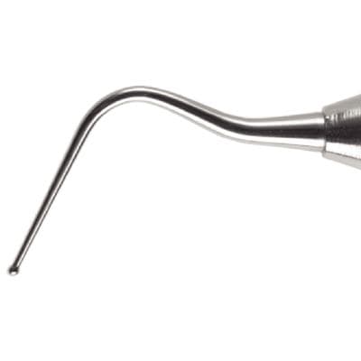 Nordent Calcium Hydroxide Placement Instrument, #2 Long, Single End, Medium Round Handle, Stainless Steel thumbnail 2