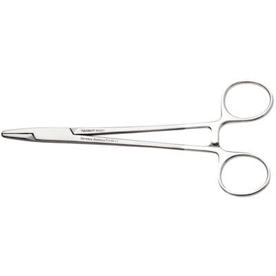 Nordent Needle Holder #201, Mayo-Hegar, Carbide Jaws, Serrated, 6-1/2" (160 mm), Gold-Plated Handles thumbnail 6