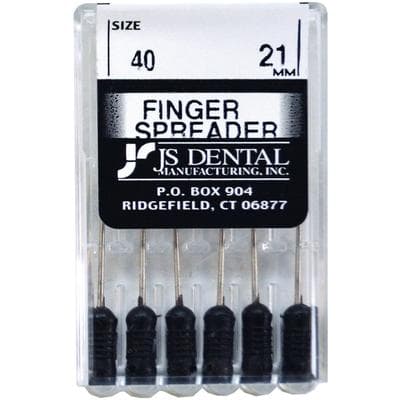JS Dental Finger Spreader #40 (Black), 21mm, Stainless Steel, ISO Color-Coded Handle, 6/Pkg, FS1040 thumbnail 3