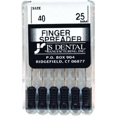 JS Dental Finger Spreader #40, 25mm, ISO Color-Coded Black Handle, Stainless Steel, 6/Pack, FS5040 thumbnail 3