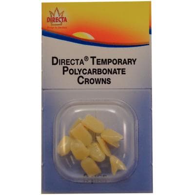 Directa Temporary Polycarbonate Crowns, Translucent, #18 Upper Left Central, 5/Pack, 609218 thumbnail 4