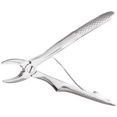Miltex Extracting Forceps E, Pedodontic Upper Front, Mini, English Pattern, Stainless Steel, 4.5" thumbnail 6