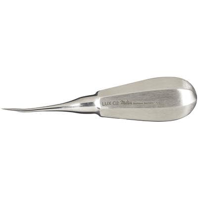 Miltex Luxating Elevator Curved Tip 2mm, Single End, Stainless Steel, Hexagonal Handle, C2 thumbnail 5