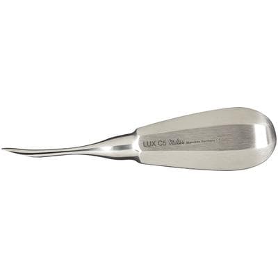 Miltex Luxating Elevator Curved Tip 5mm, Single End, Stainless Steel, Smooth, Hexagonal Handle, C5 thumbnail 5