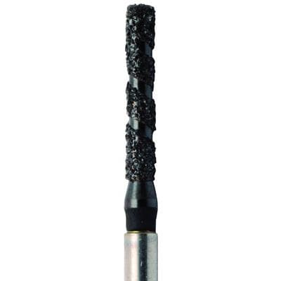 Meisinger Black Cobra Diamond Bur, Flat End Cylinder, Super Coarse, FG, 1.4mm Diameter, 8mm Working Length, B837-014, 5/Pack thumbnail 10