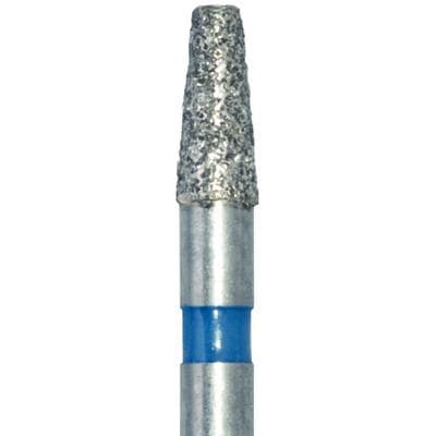Meisinger 845R-018 FG Medium Diamond Bur, Tapered Round Edge, Blue Ring, 1.8 mm Head Diameter, 4.0 mm Head Length, 5/Pack thumbnail 8