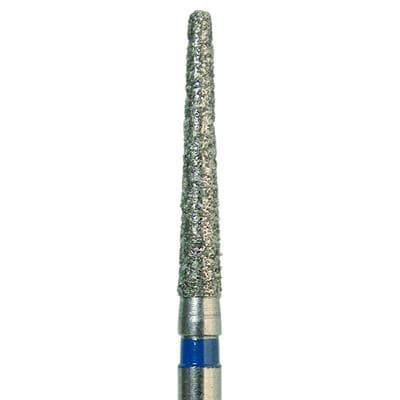 Meisinger 848R-016-FG Diamond Bur, Medium Grit, Blue Ring, Round Edge Tapered (Cone), 1.6 mm Head Diameter, 10 mm Head Length, Friction Grip, 5/Pkg thumbnail 7